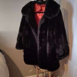 Luxurious Black Teddy Jacket